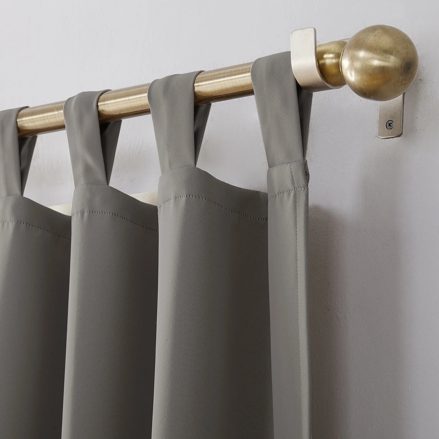 Brant Tab Top Energy Saving Blackout Window Curtain Panel, 40"X63", Gray