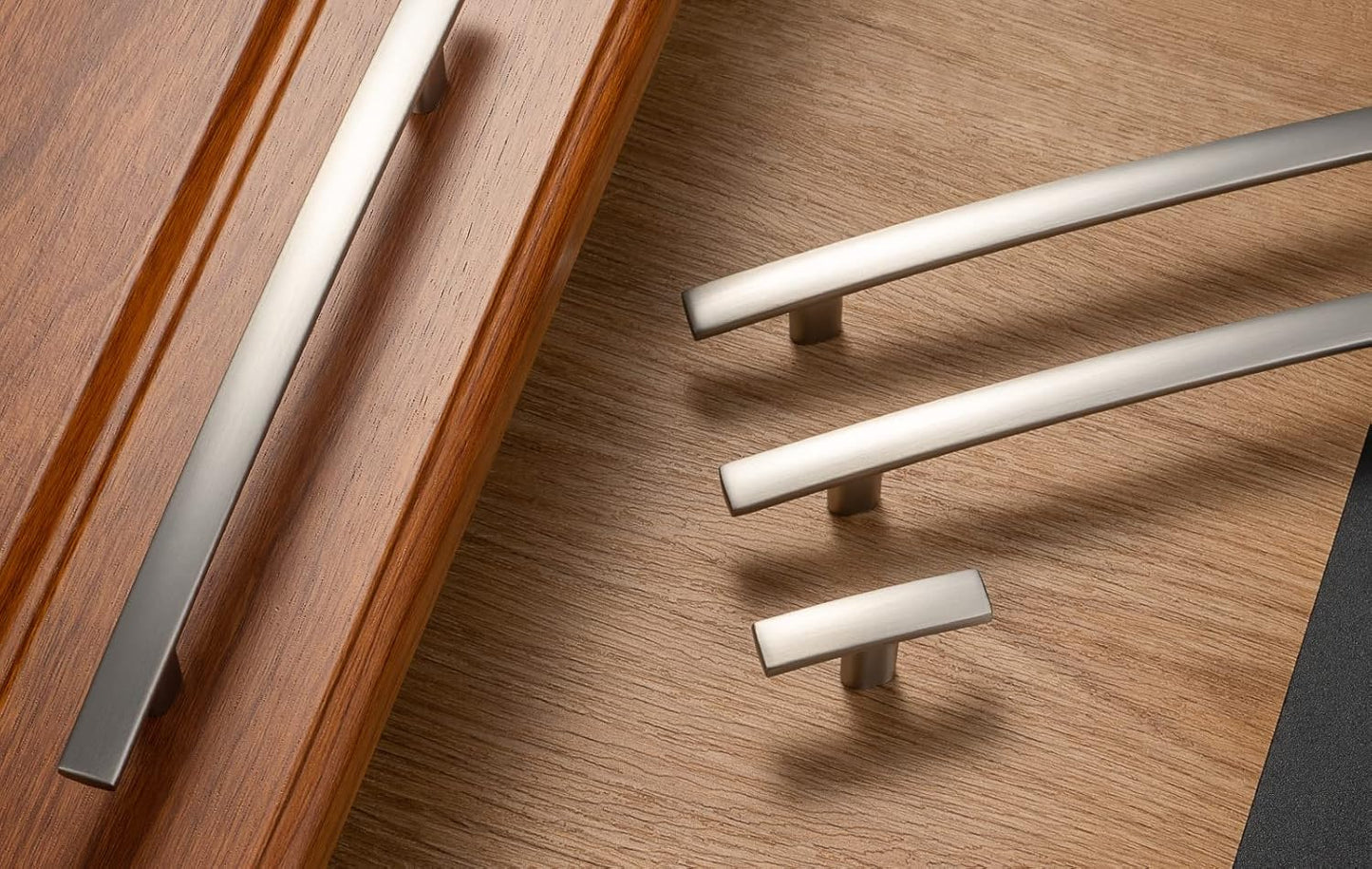 10 Pack 5 Inch Brushed Nickel Kitchen Cabinet Pulls Satin Silver Cabinet Handles Nickel Cabinet Hardware for Kitchen Cabinets 1961 Drawer Dresser Cupboard Bedroom
