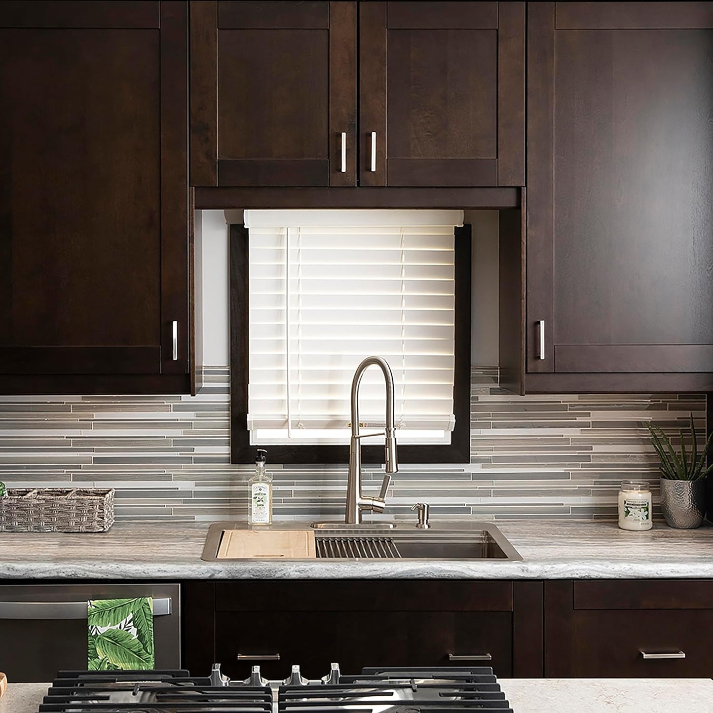Solid Core Kitchen Cabinet Pulls, Luxury Cabinet Handles, Hardware for Doors & Dresser Drawers, 6-5/16 Inch (160Mm) Hole Center, Stainless Steel, Skylight Collection(Pack of 1)