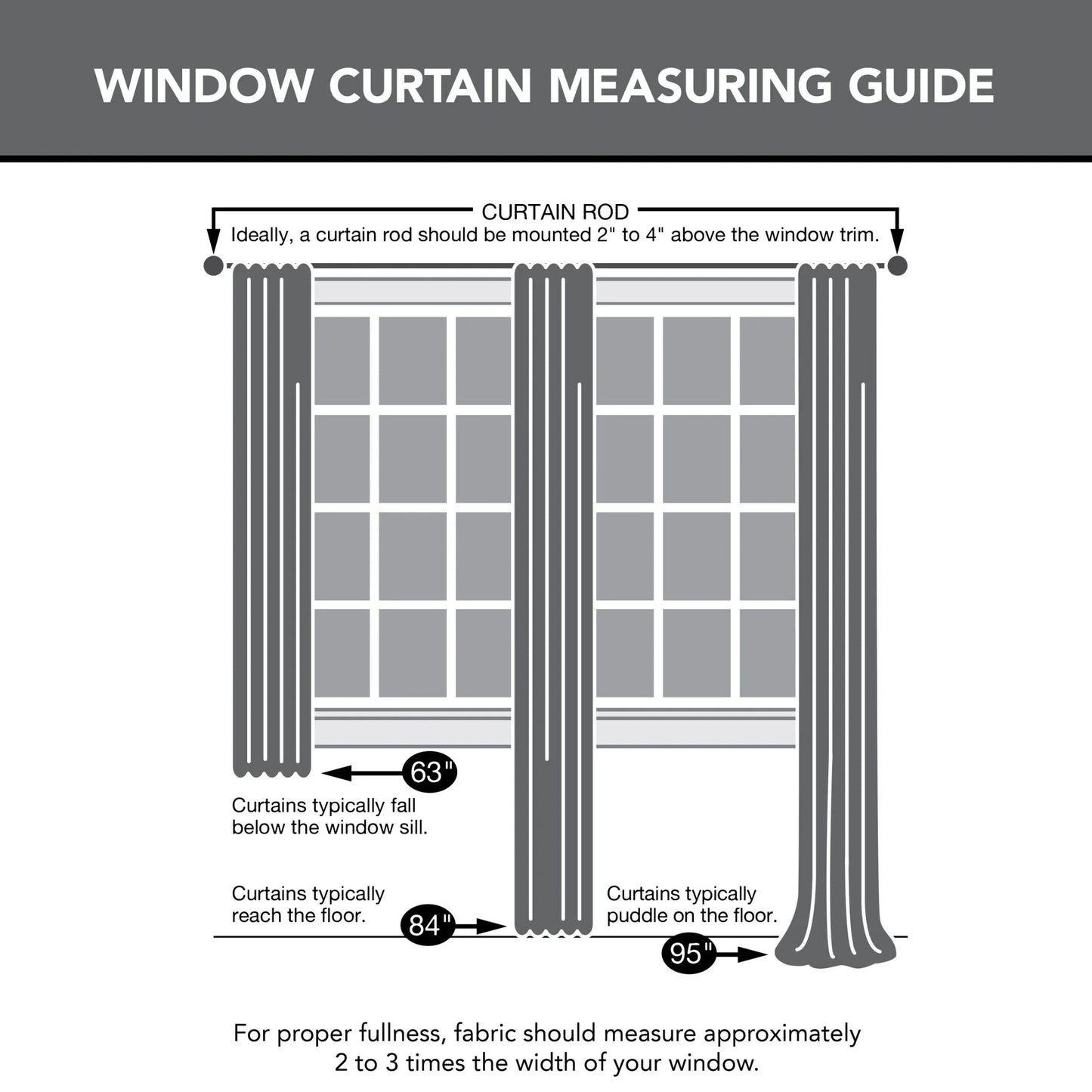 Brant Tab Top Energy Saving Blackout Window Curtain Panel, 40"X63", Gray