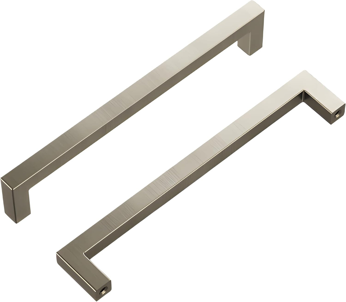 Solid Core Kitchen Cabinet Pulls, Luxury Cabinet Handles, Hardware for Doors & Dresser Drawers, 6-5/16 Inch (160Mm) Hole Center, Stainless Steel, Skylight Collection(Pack of 1)