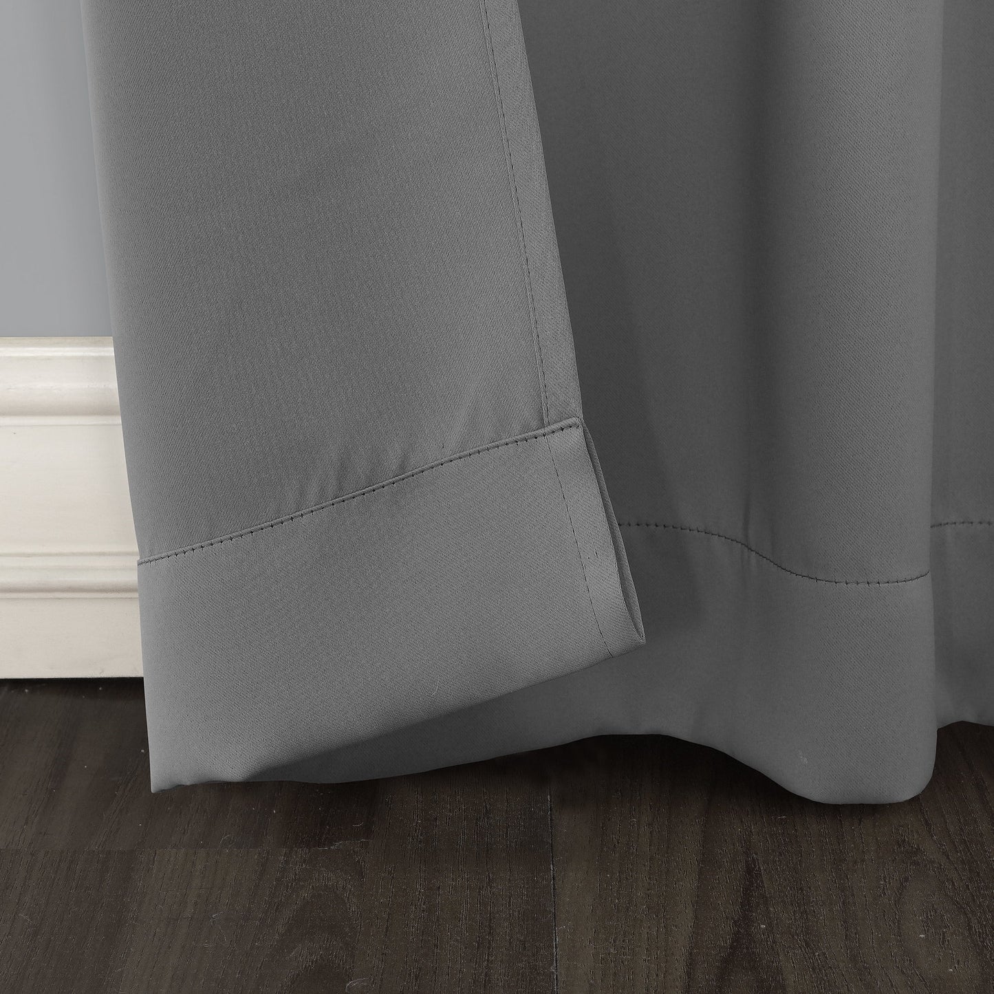 Brant Tab Top Energy Saving Blackout Window Curtain Panel, 40"X63", Gray