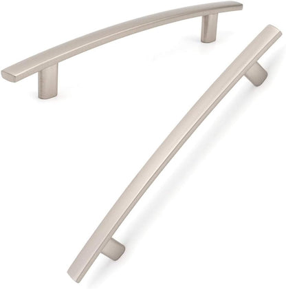 10 Pack 5 Inch Brushed Nickel Kitchen Cabinet Pulls Satin Silver Cabinet Handles Nickel Cabinet Hardware for Kitchen Cabinets 1961 Drawer Dresser Cupboard Bedroom