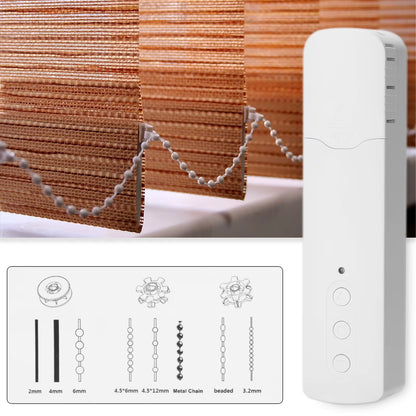 Tuya WIFI Smart Electric Curtain Motor Chain Roller Blinds Pull Bead Curtain Switch System for Alexa Google Home Voice Control