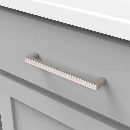 Solid Core Kitchen Cabinet Pulls, Luxury Cabinet Handles, Hardware for Doors & Dresser Drawers, 6-5/16 Inch (160Mm) Hole Center, Stainless Steel, Skylight Collection(Pack of 1)