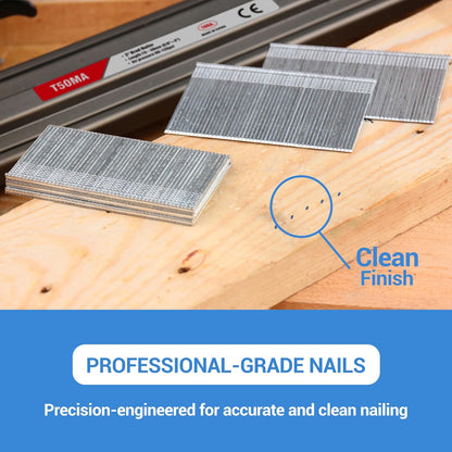 16 Gauge Finish Nails, 1-3/16-Inch Galvanized 16GA Finish Nails, Small Straight Finishing Nail for 16 Gauge Finish Nailer Guns (2,500 Counts)