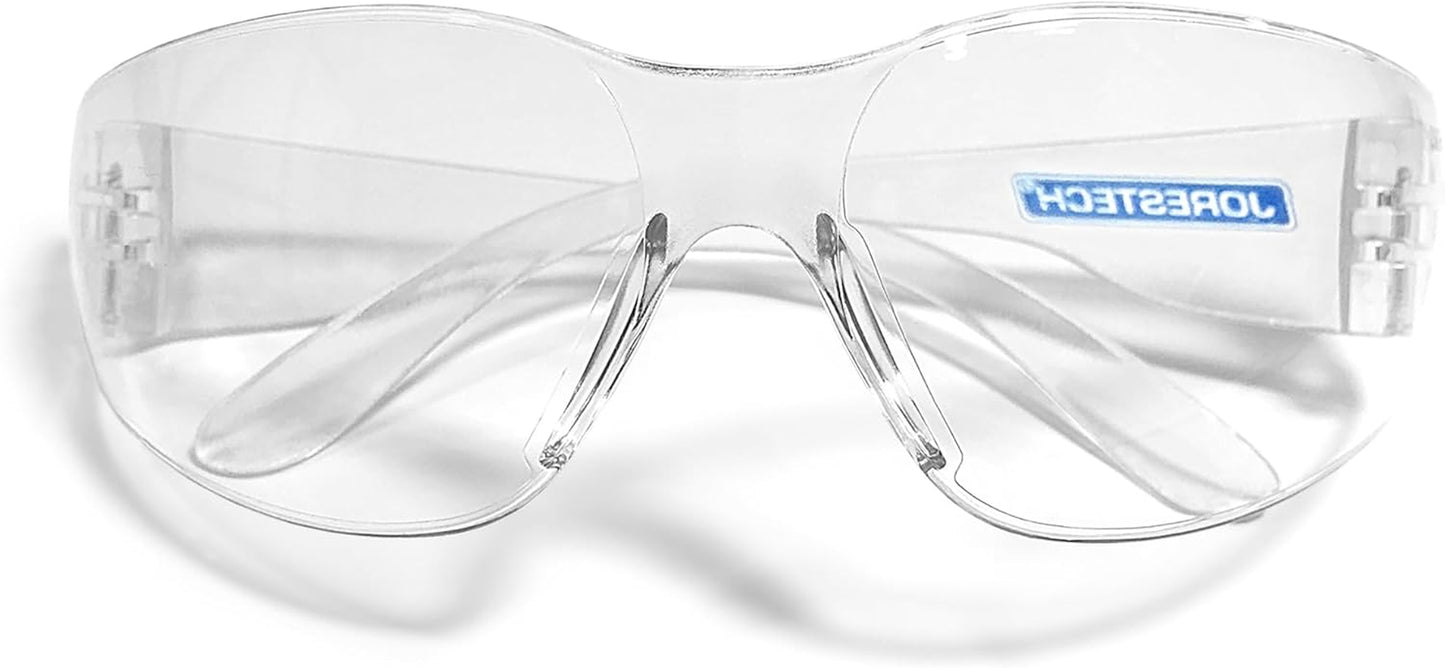 Eyewear Protective Safety Glasses, Polycarbonate Impact Resistant Lens Pack of 12 (Clear)