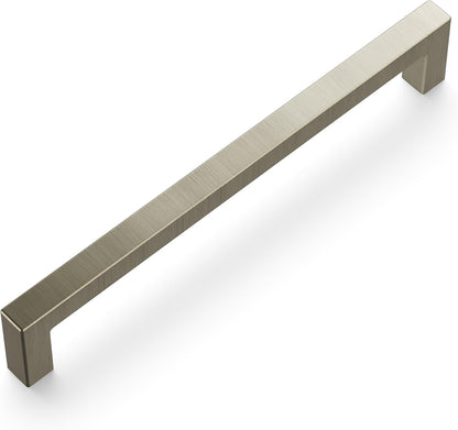 Solid Core Kitchen Cabinet Pulls, Luxury Cabinet Handles, Hardware for Doors & Dresser Drawers, 6-5/16 Inch (160Mm) Hole Center, Stainless Steel, Skylight Collection(Pack of 1)