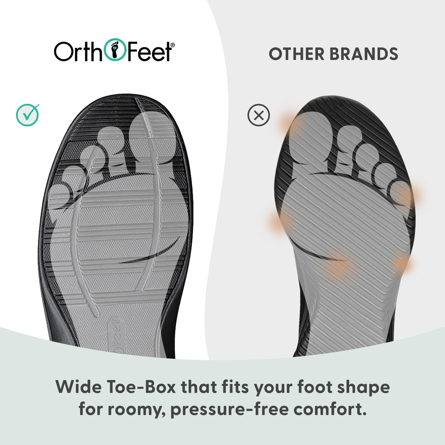 Orthofeet Men'S Orthopedic Clog Slipper with Arch Support Asheville